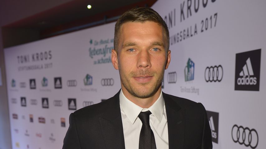Lukas Podolski bei der Spendengala von Toni Kroos in Köln