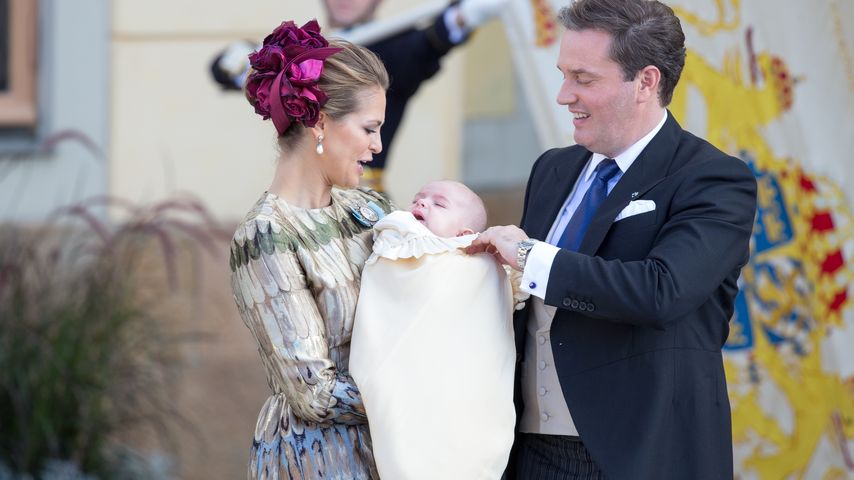 Prinzessin Madeleine und Ehemann Christopher O'Neill bei der Taufe ihres Sohnes Prinz Nicolas