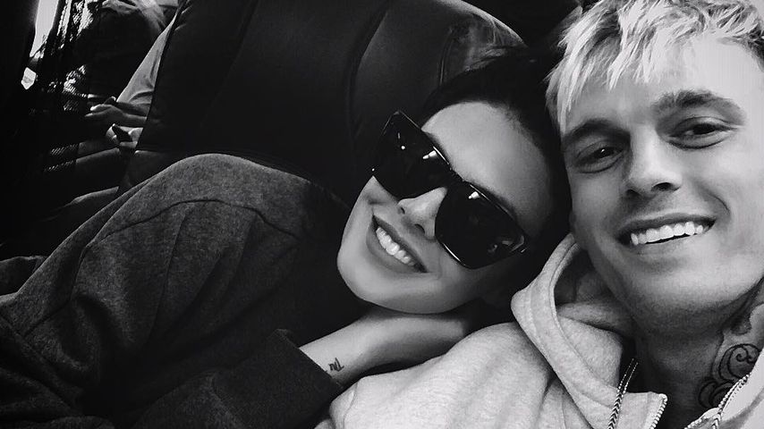 Madison Parker und Aaron Carter am Flughafen in Los Angeles