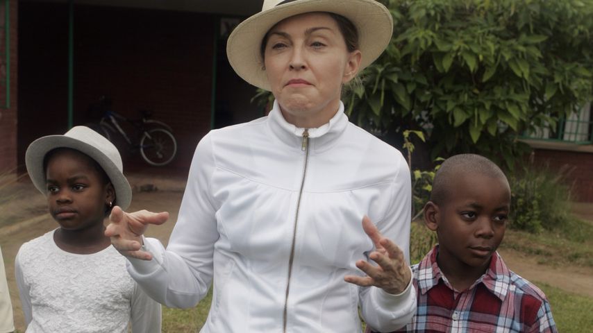 Madonna mit ihren ersten beiden Adoptivkinder Mercy und David