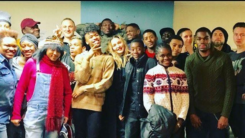 Madonna in einer Einrichtung für LGBT-Jugendliche in New York im November 2016