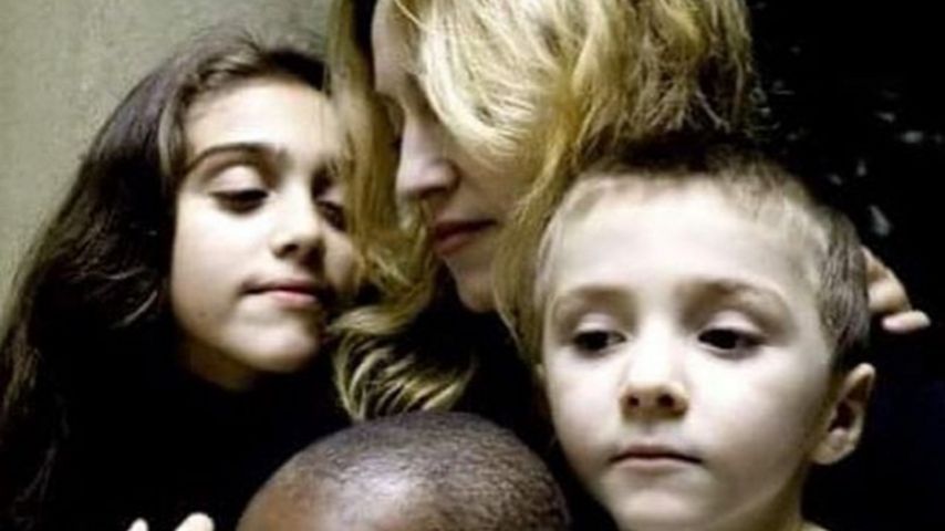 Madonna und ihre Kinder Lourdes, Mercy und Rocco