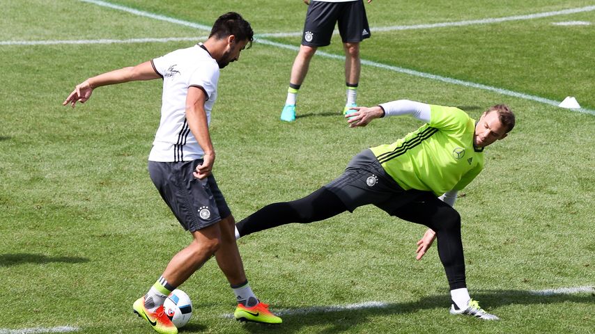 Manuel Neuer und Sami Khedira trainieren mit dem DFB-Team