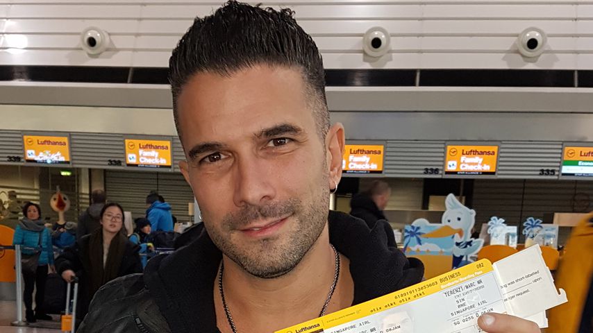 Marc Terenzi am Flughafen Frankfurt/Main