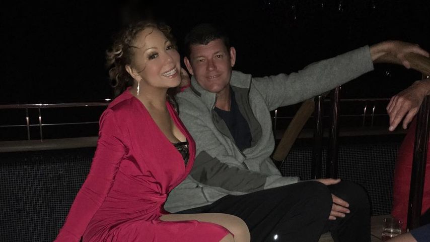 Mariah Carey mit ihrem Verlobten James Packer