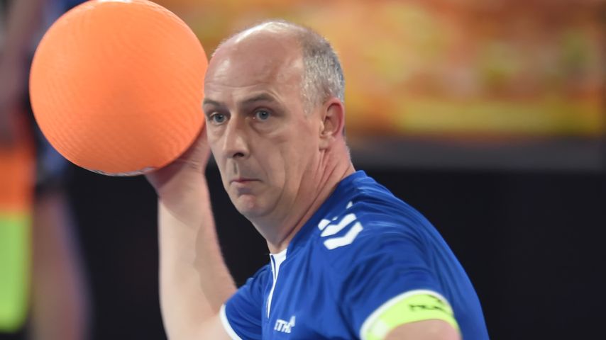 Mario Basler bei der ProSieben Voelkerball Meisterschaft in Halle 2016