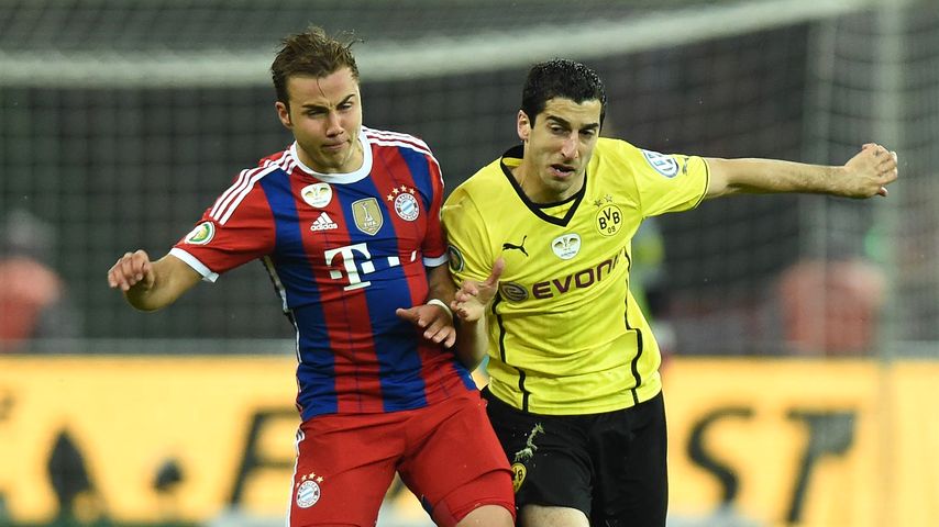 Mario Götze und Henrikh Mkhitaryan beim DFB-Pokalfinale