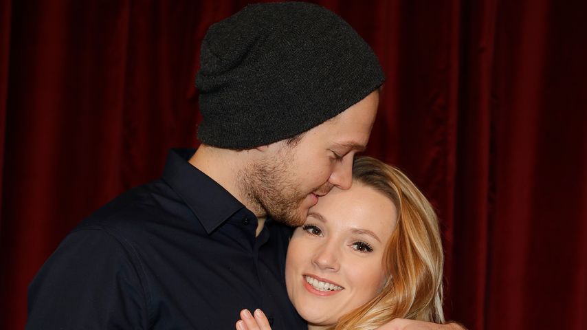Marvin Albrecht und Anna Hofbauer auf der "Sing"-Premiere in Köln