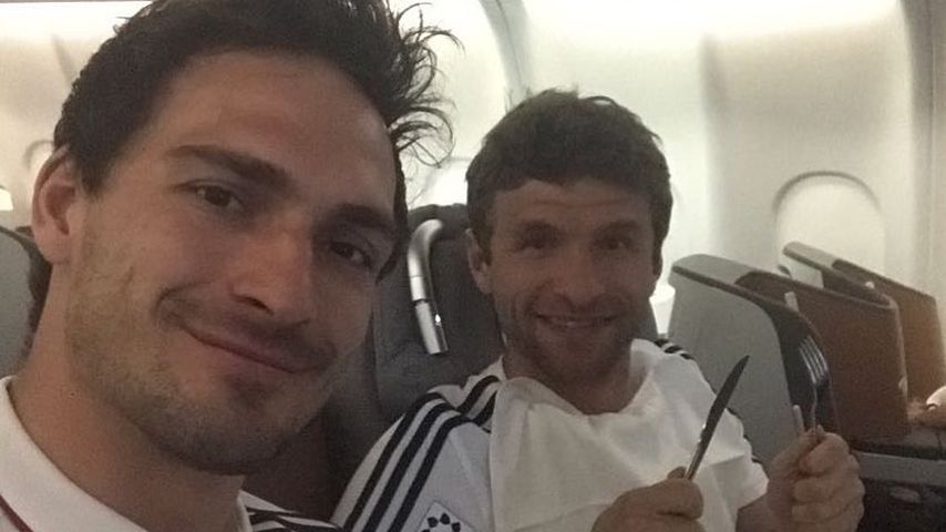 Mats Hummels und Thomas Müller, FC Bayern München-Spieler