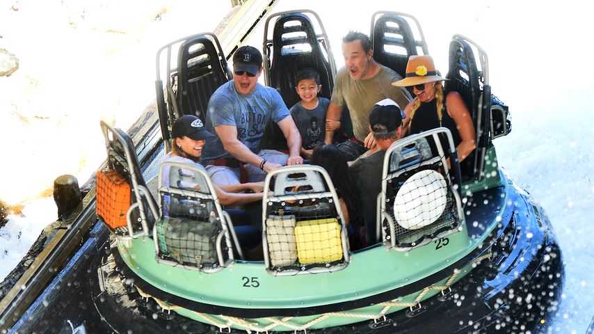 Matt Damon in einem Freizeitpark in L.A.