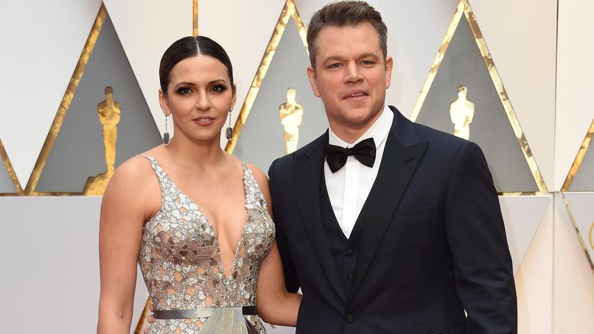 Matt Damon mit seiner Frau bei den Oscars 2017