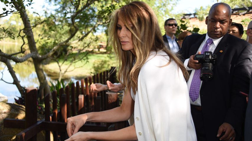 Melania Trump im Morikami Japanese Gardens in Florida