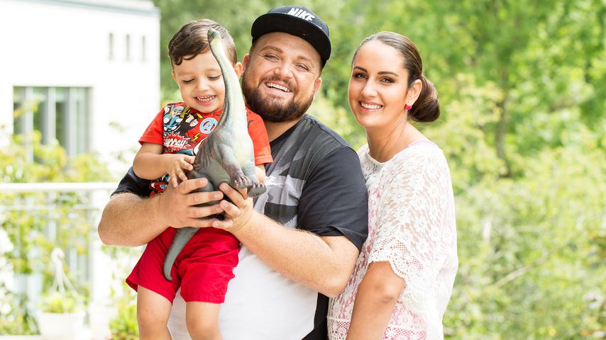 Menowin Fröhlich und seine Familie