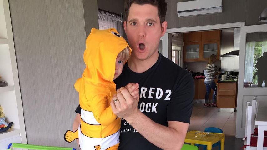 Michael Bublé mit Söhnchen Noah