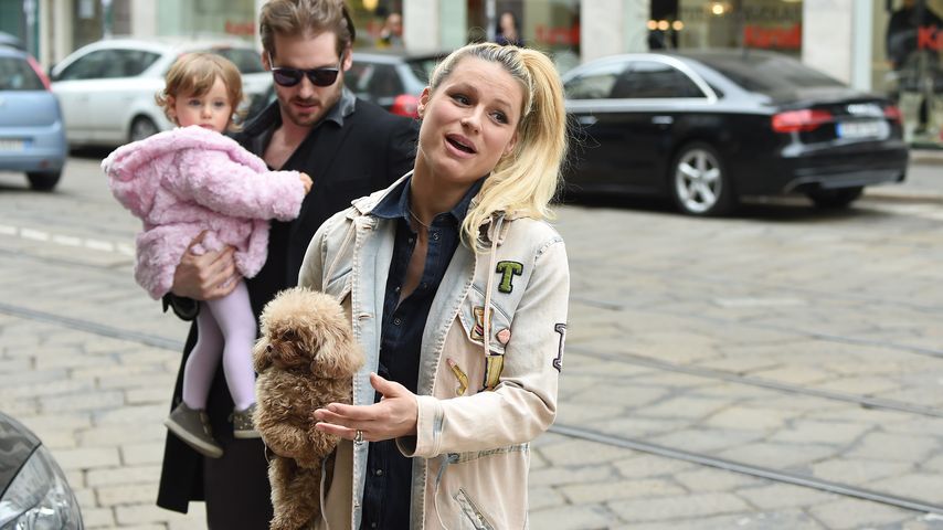 Michelle Hunziker, Tomaso Trussardi und Sole Trussardi
