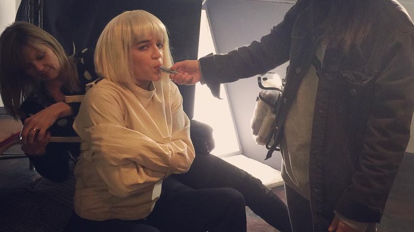 Michelle Rodriguez am "(Re) Assignment"-Filmset