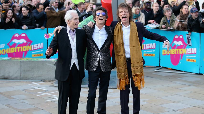 Charlie Watts, Ron Wood und Mick Jagger (v.l.n.r.)