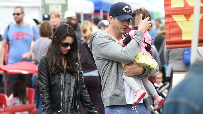 Mila Kunis und Ashton Kutcher mit Tochter Wyatt