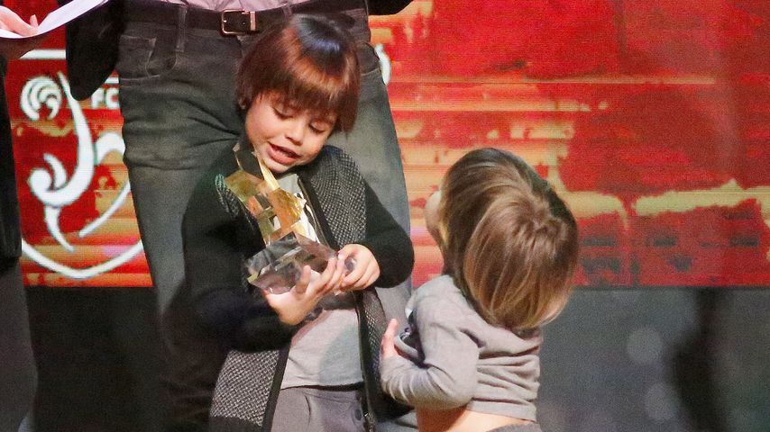 Milan und Sasha Piqué Mebarak bei den Estrella Catalan Awards in Barcelona