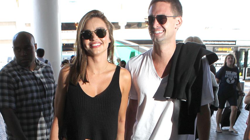 Model Miranda Kerr und Snapchat-Gründer Evan Spiegel