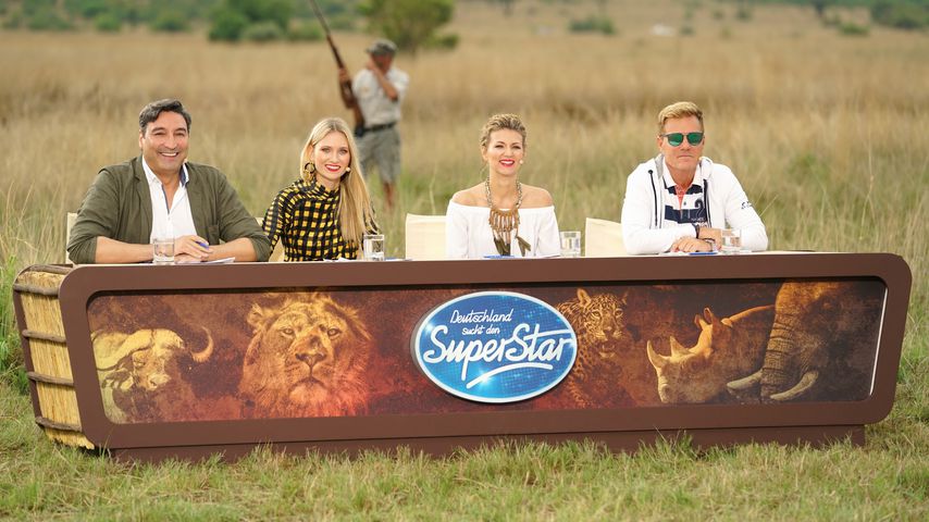 Mousse T., Carolin Niemczyk, Ella Endlich und Dieter Bohlen bei DSDS 2018