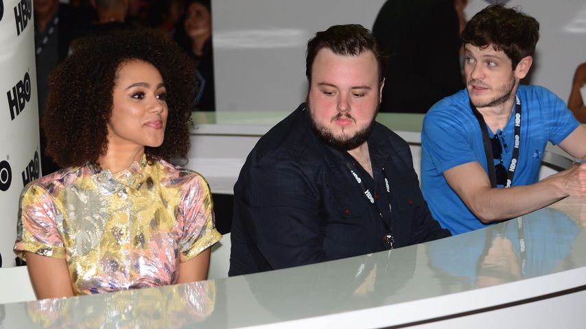 Nathalie Emmanuel, John Bradley und Iwan Rheon, Stars von "Game of Thrones"