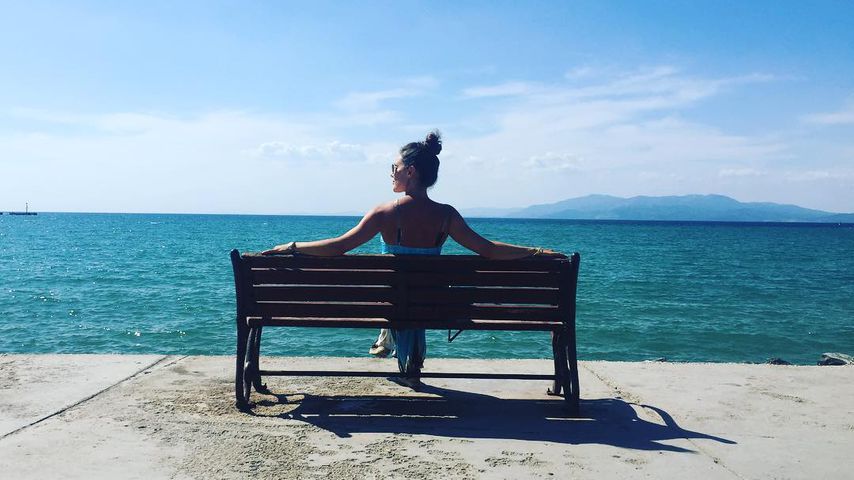 Nazan Eckes auf einem Urlaubs-Schnappschuss