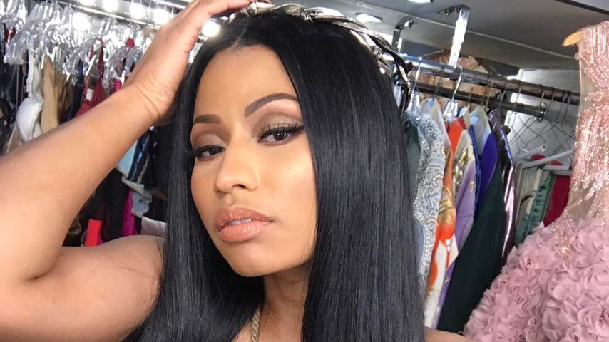 Nicki Minaj bei dem Shooting ihres Musikvideos