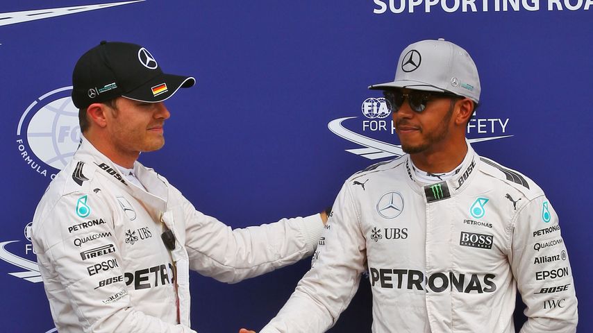 Nico Rosberg und Lewis Hamilton beim Formel 1-Qualifying