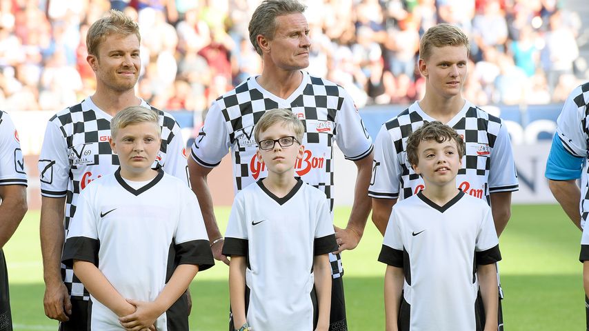 Nico Rosberg,David Coulthard,Mick Schumacher beim "Champions for Charity"-Benefizspiel