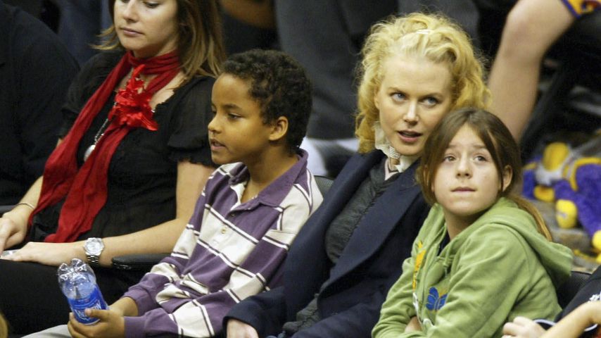 Nicole Kidman mit ihren Adoptivkindern Connor und Isabella 2004