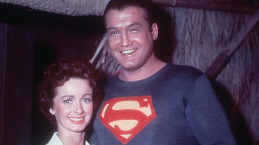 Noel Neill und George Reeves am "Superman"-Set
