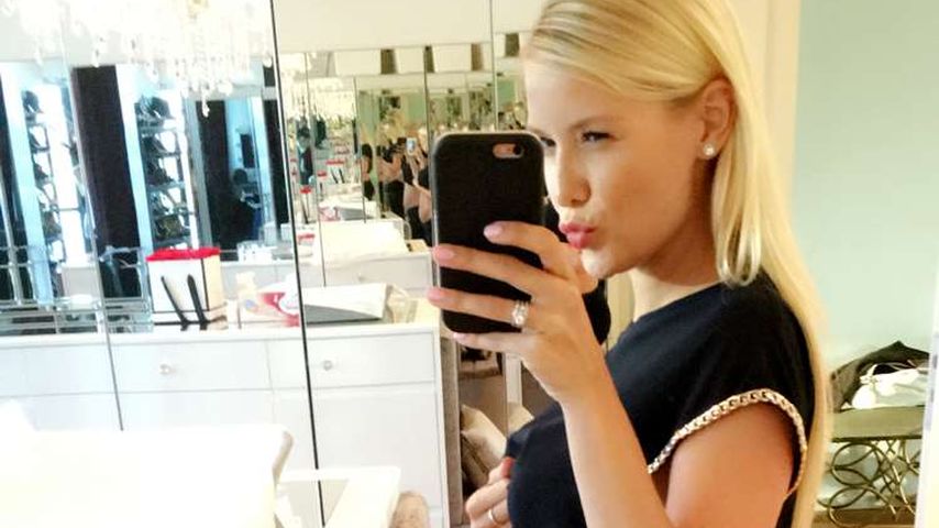 Oksana Kolenitchenko eine Woche nach der Geburt von Töchterchen Arielle