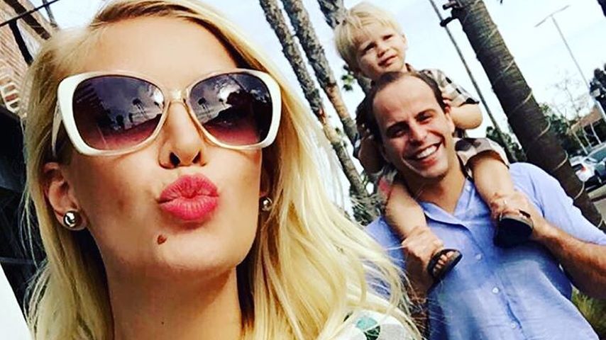 Oksana Kolenitchenko mit ihrer Familie