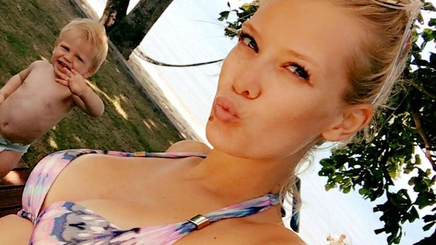 Oksana Kolenitchenko und ihr Sohn Milan im Urlaub auf der Insel Ko Samui