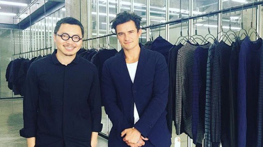 Orlando Bloom mit Designer Ziggy Chen