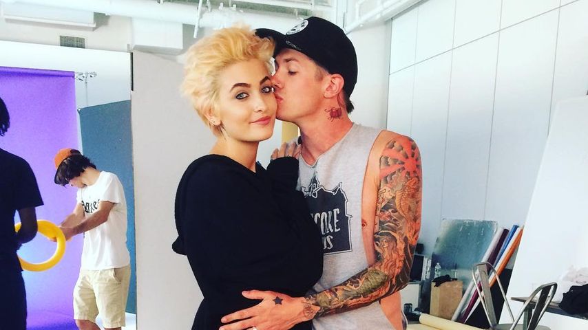 Paris Jackson und Michael Snoddy bei einem Fotoshooting in New York