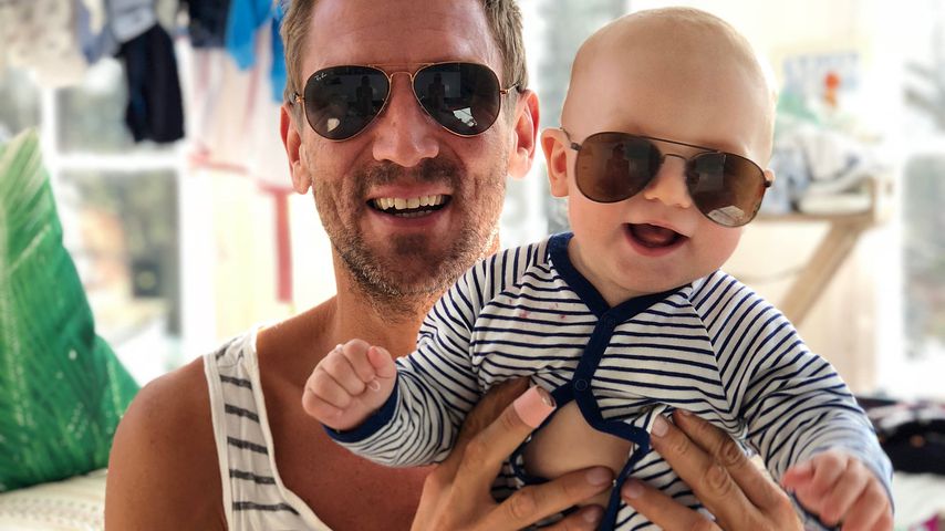 Peer Kusmagk mit Sohn Emil-Ocean