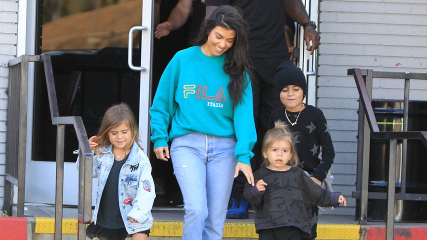Penelope Disick, Kourtney Kardashian, Reign Disick und Mason Disick