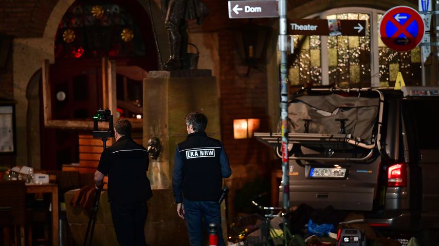 Polizisten des Landeskriminalamts NRW nach dem Anschlag in Münster