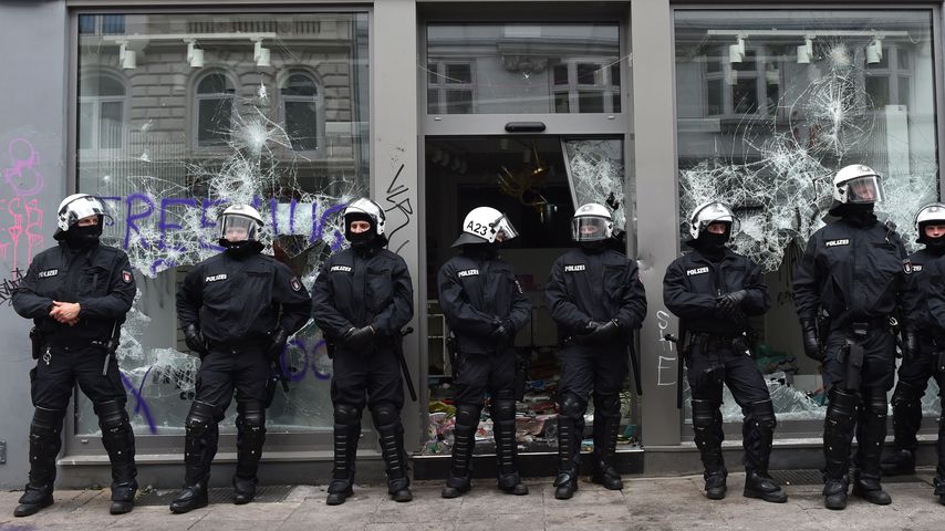 Polizisten in Hamburg