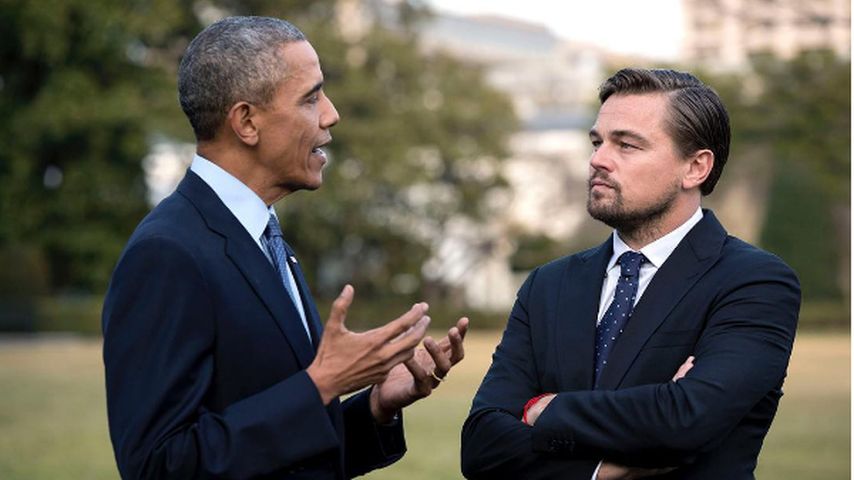 Präsident Obama und Leo DiCaprio
