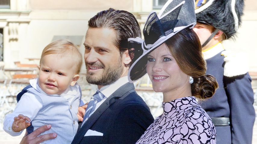 Prinz Carl Philip und Prinzessin Sofia mit ihrem Sohn Alexander