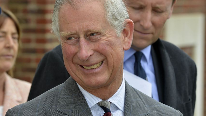 Prinz Charles grinst