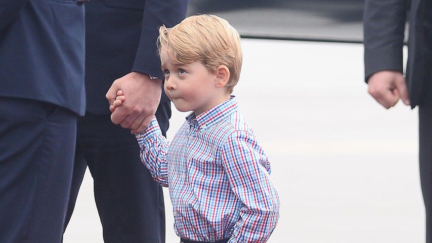 Prinz George am Flughafen in Warschau