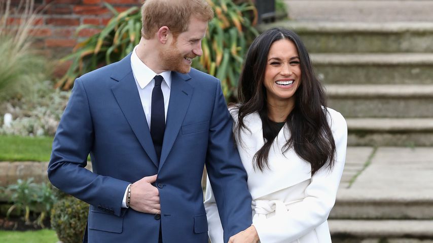 Prinz Harry und Meghan Markle bei der Verkündung ihrer Verlobung