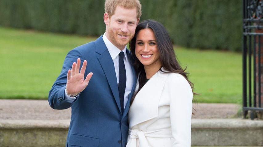 Prinz Harry und Meghan Markle bei der Verkündung ihrer Verlobung