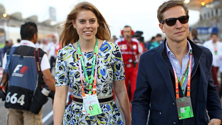 Prinzessin Beatrice und David Clark beim Formel-1-Rennen in Bahrain (2015)