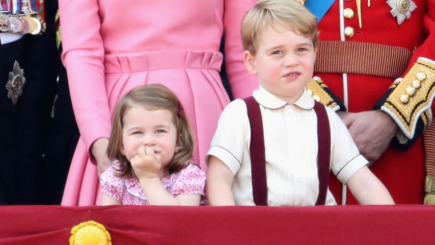 Prinzessin Charlotte und Prinz George 2017 in London