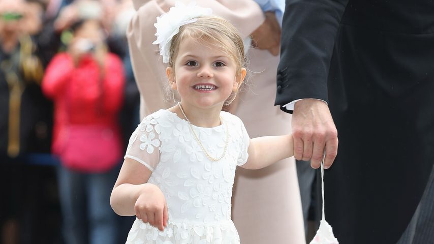 Prinzessin Estelle bei der Taufe von Prinz Oscar